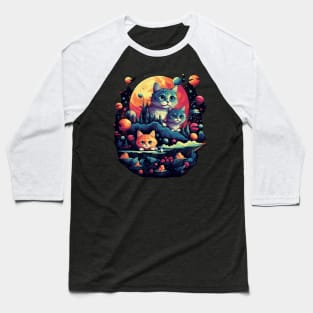 Cats surrealistic universe Baseball T-Shirt